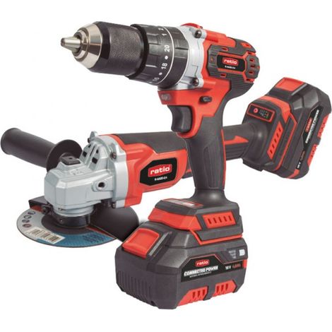 Amoladora + Atornillador Percutor RAA20-2.4 RATIO PRO