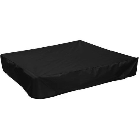 Couverture de bac à sable - Noire 120 x 120 cm (1/5)