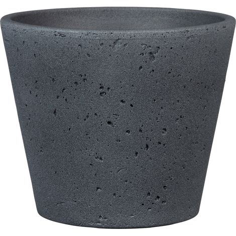 Scheurich Übertopf Serie 703 Ø 18 x 15,1 cm dark stone Blumentöpfe & Übertöpfe