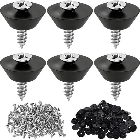 Clou Membrane Fondation Lot de 100 Clous D'étanchéité pour Bande à Picots Clous de Montage 3x15mm Clous Protection Soubassement Boutons de Montage avec Clou pour Film à Picots Drainage de Construction (1/5)
