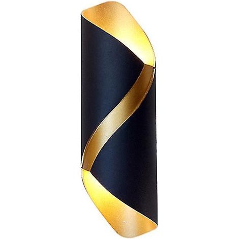 Luminaire décoratif en spirale pour escalier, couloir et mur extérieur (blanc chaud)