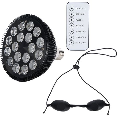 Lampe de luminothérapie infrarouge rouge 54W avec télécommande, appareil de soin physique pulsé pour usage domestique, tension AC100-240V (1/5)