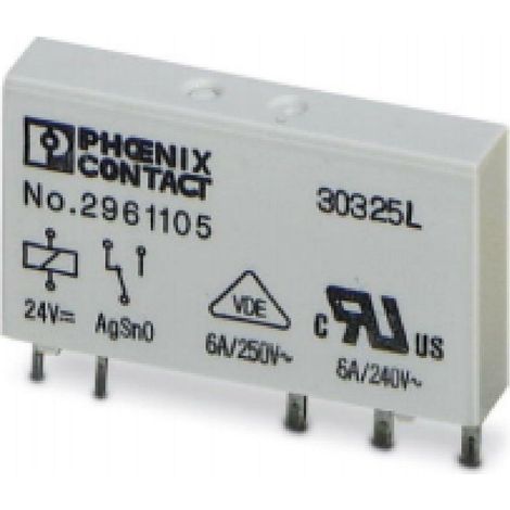 Phoenix contact rele' in miniatura ad innesto rel-mr- 24dc/21 rel in miniatura 2961105