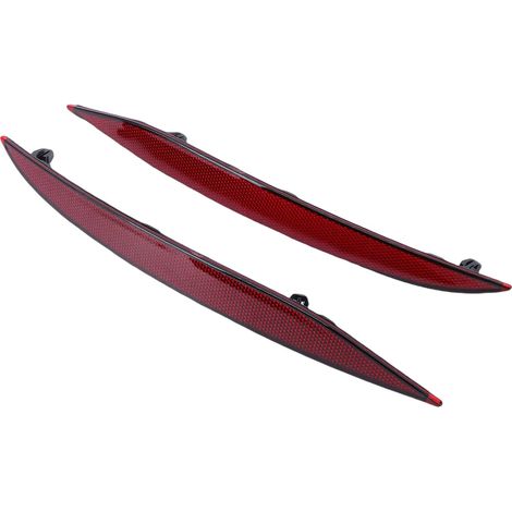 Replacement Rear Bumper Reflector for 2016-2023, Red ABS Reflective Warning Strip Left, Improved Durability and Style (1/5)