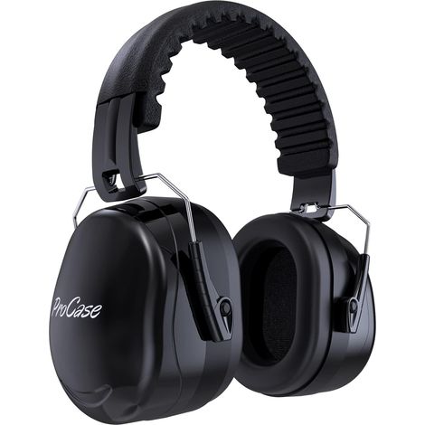 Casque Anti Bruit Pliable Réglable Confortable Adulte, avec Une Atténuation SNR 34dB, Serre-tête Souple pour Milieu Bruyant ou Stressant –Noir (1/5)