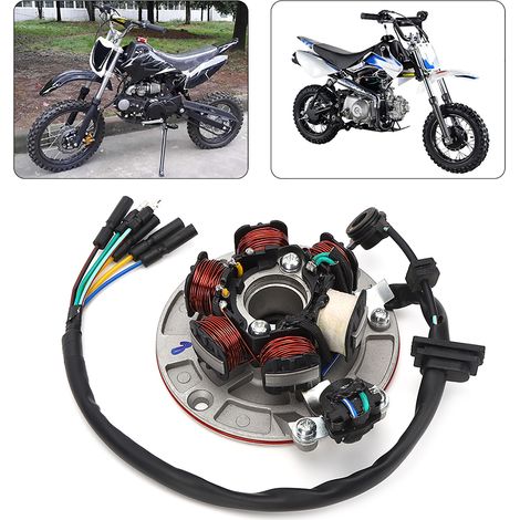 Plaque de stator de magnéto Lifan 140 pour moteur LIFAN YX 140cc à démarrage au kick et moto tout-terrain PIT PRO. (1/5)