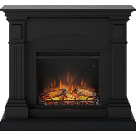 Cheminée électrique décorative Magna 1500W – Contrôle numérique – Chauffage programmable 37m² – Effet de flamme LED ajustable – Tagu (1/5)