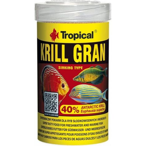 Tropical Krill Gran - mangime in granuli per pesci super-gustoso, per intensificare la colorazione, con krill - Formato: 100 ml (1/2)