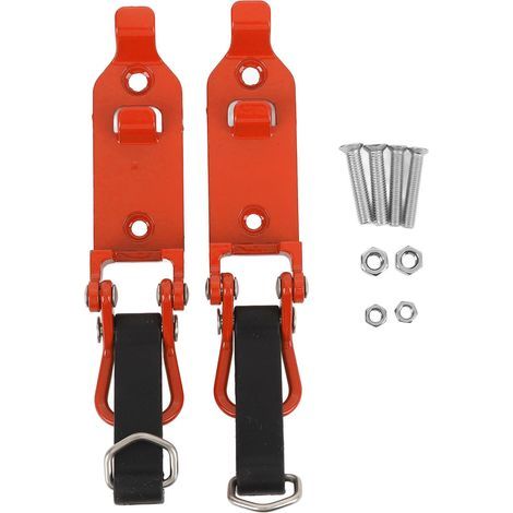 Dachschaufelhalterung, 2-teilig, robustes Metall-Gummi-Klemmen-Montageset für Auto, LKW, Garage, Orange (1/5)