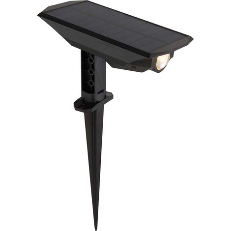 Außenstrahler Wandlampe Gartenleuchte schwarz LED Erdspieß Spotlampe H 28 cm