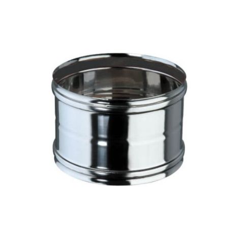 Manicotto acciaio inox femmina diametro 100 mm (1/2)
