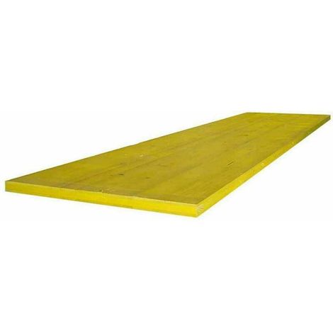 Pannello Giallo da Getto per Casseforme Pannelli Carpenteria Abete da 50 x 200 cm sp. 27 mm
