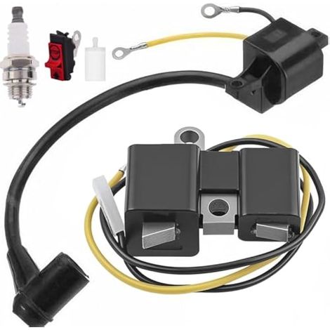 Kit de module de bobine d'allumage pour Husqvarna 61, 66, 162, 166, 266, 266XP, 266SE pour Jonsered 630 et 670 tronçonneuses Remplace les références 501516201, 501517201, 501546201 et 501617201 (1/5)