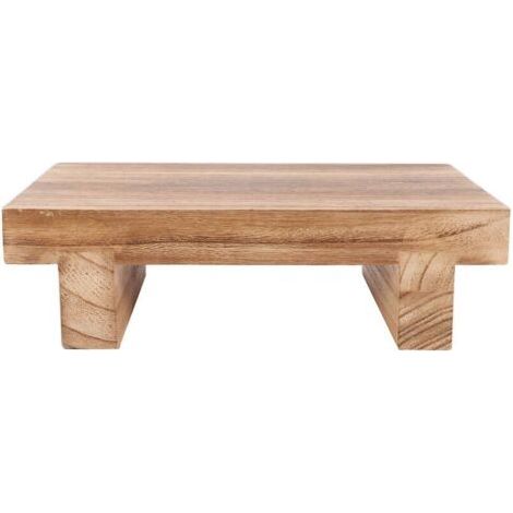 HOXILEELEO - Marchepied en bois massif 25 x 18 x 7 cm – Repose-pieds mobile pour faciliter l'accès au lit – Convient aux enfants et aux adultes (1/5)