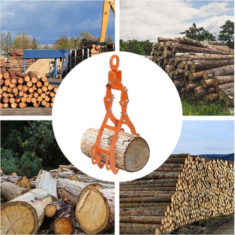 4 Klauen Hebehaken, Holz Hebewerkzeug, kann verwendet werden, um LKW zu ziehen, ATV、 Traktor, maximale Belastung 1202kg