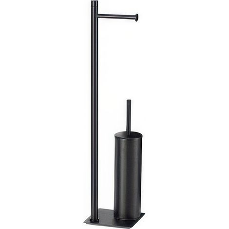 Sourcing Trilly Kolonne für Toilettenpapier schwarz matt elegant