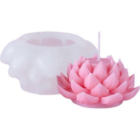 Bougie d'aromathérapie 3D à faire soi-même, cadeau fait main, savon en silicone, pâte polymère, moules pour décorations