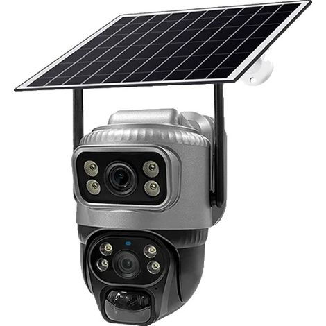 Caméra de sécurité, triple objectif, vision nocturne 24H, caméra wifi 2.4g ajouter 64 Go (1/2)