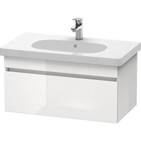 Mueble bajo lavabo DURASTYLE 453x800x398mm nogal oscuro / blanco mate