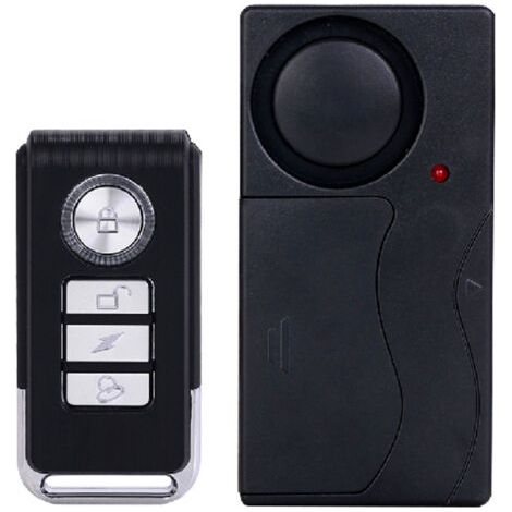 Green Mobility-Alarme de Moto de Vélo Anti-vol 105dB, Alarme de Capteur de Mouvement de Vibration de Sécurité sans Fil avec Télécommande pour Fenêtre de Porte de Véhicules de Voiture de Vélo (1/3)