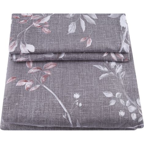 Housse De Couette - En Polyester - Fermeture Éclair Latérale Cachée - Pour Lit Une Place - Set De 3 Pièces (1/5)