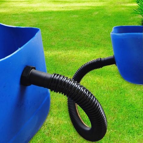Tuyau De Raccordement Du Recuperateur D Eau De Pluie, Y Compris 2 Douilles De Tuyau Avec Contre-Écrou - Kit De Raccordement Pour (1/5)