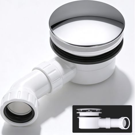 Mai & Mai Bonde de Douche Siphon pour Receveur de Douche 90mm Standard Bonde de Bac à Douche A02 (1/5)