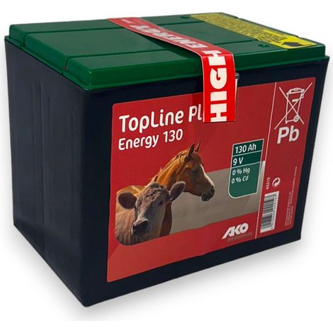 Batteria 9V a secco per elettrorecinzioni durata 10.000 ore KERBL - 9V - 130Ah (1/3)