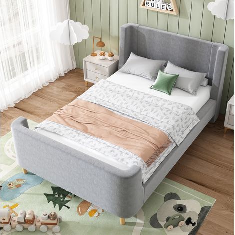 Polsterbett 90x200 cm Im Wiegenbett-Design Mit Weltall-Motiv (1/5)