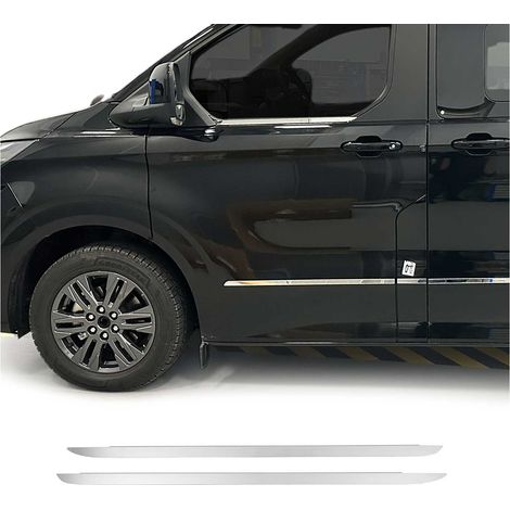 Garniture De Fenêtre pour Ford Transit / Tourneo Custom 2023-26 Inox Chromé 2Pcs