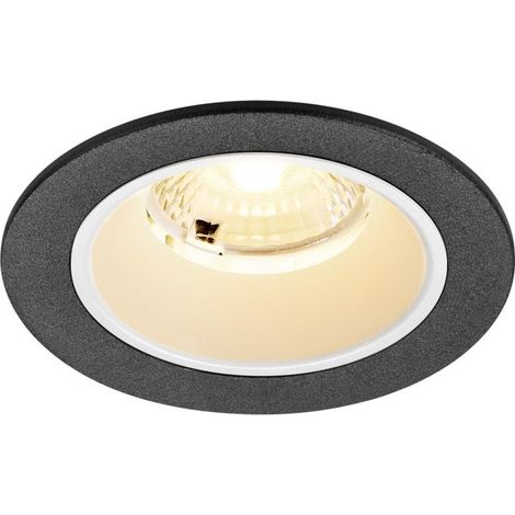 Spot encastré NUMINOS® S intérieur 3000 K 40° IP20 rond noir / blanc - SLV - 1009455