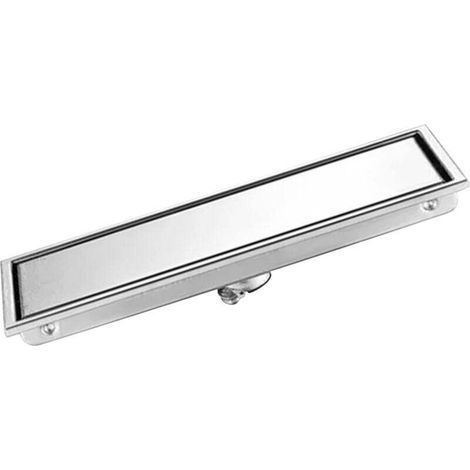 Drain de Douche Rectangulaire, Drain de Sol Linéaire Antirouille Angle émoussé pour éviter Le Colmatage Efficace pour Salle de Bain (1/4)