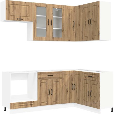 Kitchen Unit KALMAR 8 pcs Artisan Oak Engineered Wood vidaXL (1/5)