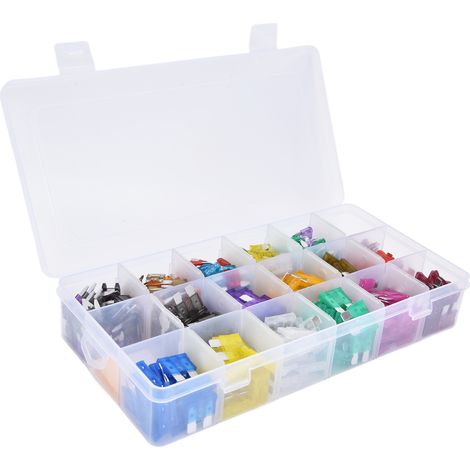 485 kits de fusibles automobiles en boîtier aluminium, petit/moyen 2A-40A (1/5)