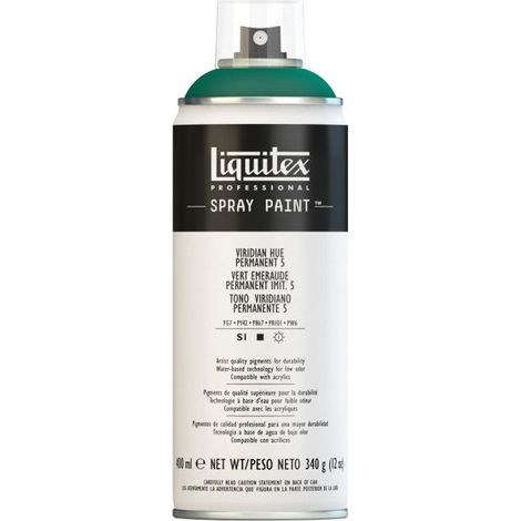 Peinture acrylique aérosol - LIQUITEX - PROFESSIONAL - Vert émeraude 5 imitation - 400 ml - Finition mat (1/2)