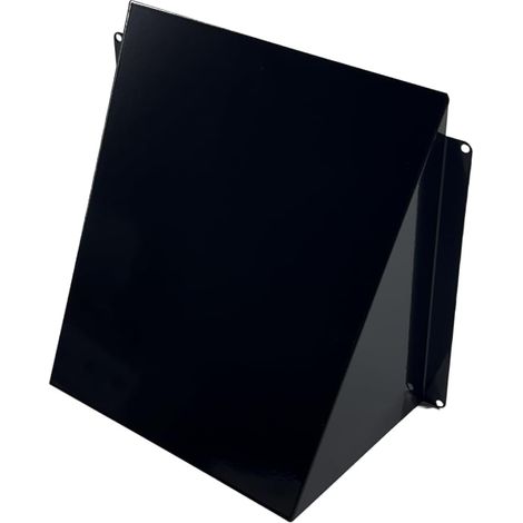 Cache Aération Murale Façade Métal Anthracite 200 x 200mm │ Grille Aération Vide Sanitaire Bouche VMC Hygroréglable │ Grille de Ventilation Extérieure │ Grille d’aération intérieure Protégée (1/5)