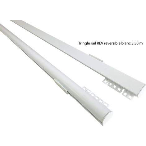 REV- Tringle Rail REV Réversible en Aluminium - L. 3,50 m