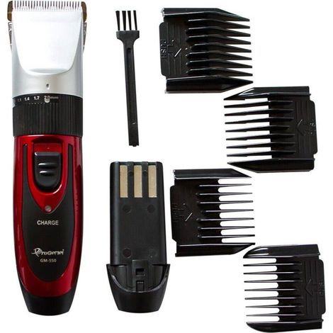 TRADE SHOP - Tagliacapelli Professionale Rasoio Elettrico Doppia Batteria Ricaricabile Gm-550 - (1/5)