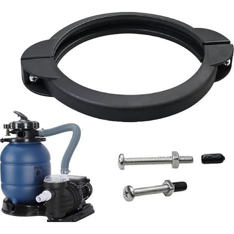 Collier de Serrage pour Filtre à Sable - Compatible Vanne Multivoies 6 Voies - Pour Filtration Piscine Fiable-Karteo (1/5)