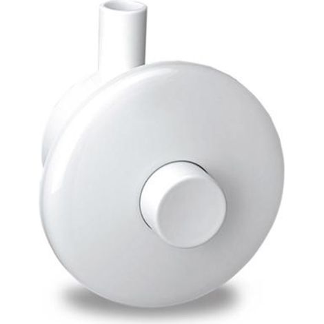 Pulsante pneu a parete per montaggio incasso colore bianco