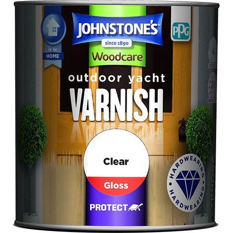 Johnstones Woodcare Outdoor Yacht Varnish - Clear Gloss - 750ml