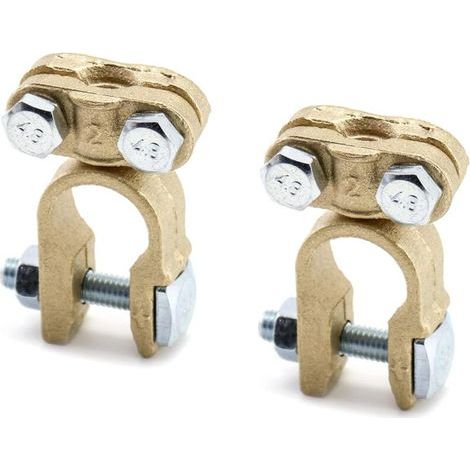 1 Pair Car Battery Terminals, Positive and Negative Battery Connectors Terminals for Car Truck Caravan Motorhome