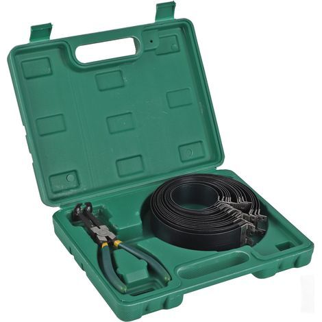 ZJchao Outil de Compresseur à Anneau à Piston, Piston Ring Compresseur Ring Pliant Compressor Set Professional Universal Installer Pliers 14 Band Tool Kit For Car Truck (1/5)