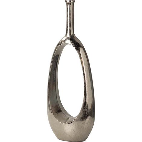 Silberne Aluminiumvase 23X11X55 cm (1/5)
