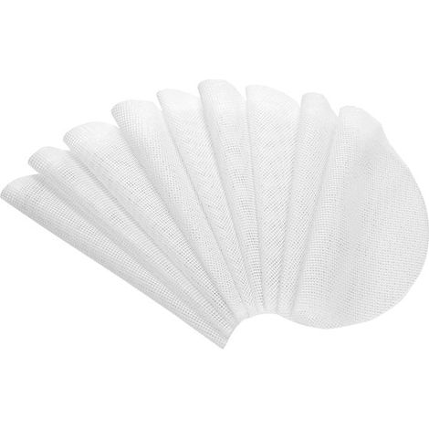 10 piezas, ∅26cm, tapete de silicona para hornear, Reutilizable, Tapete redondo de silicona para vaporera, Tapete redondo de malla para dim sum (1/5)