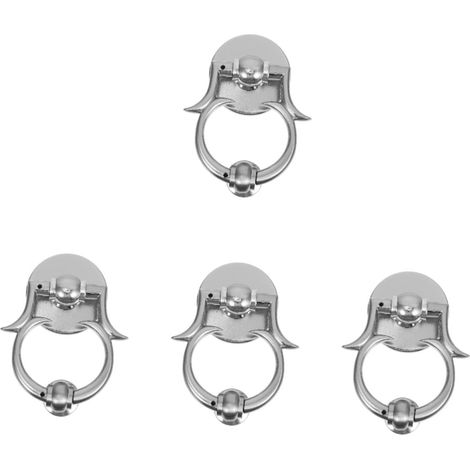 de 4 poignées de porte en alliage de zinc design élégant