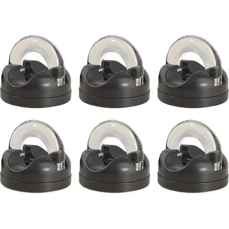 Lot de 6 crochets magnétiques de bureau robustes pour une gestion et une organisation faciles des câbles