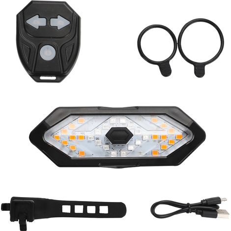 Bicycle turn signals, USB rechargeable bicycle taillights, wireless remote-controlled LED turn signals, signal lights, cycling equipment (1/4)