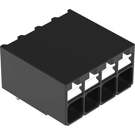 WAGO 2086-1224 Borne pour circuits imprimés 1.50 mm² Nombre de pôles 4 noir 1 pc(s)