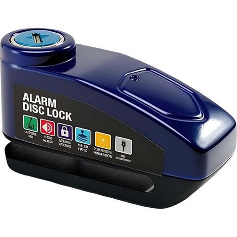 Antivol Bloque Disque avec Alarme 110 dB pour Vélo Moto Poussette Bleu